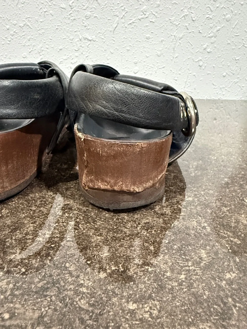 Celine Phoebe Philo Black Leather Criss-Cross Slingback Sandals Women’s Size 40 - Picture 10 of 10